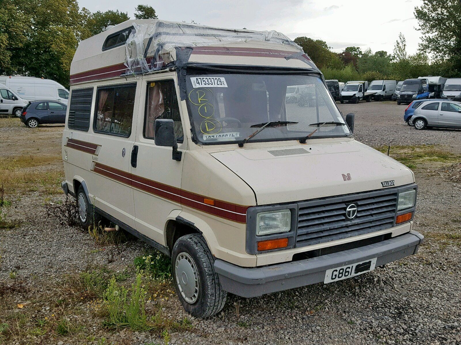 1990 TALBOT EXPRESS 10 For Sale At Copart UK Salvage Car Auctions