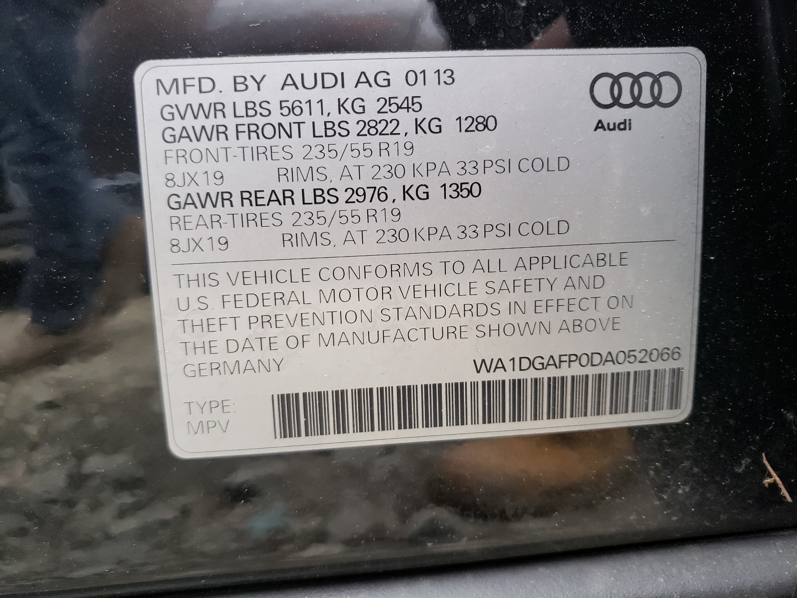 Audi Q5 premium 2013