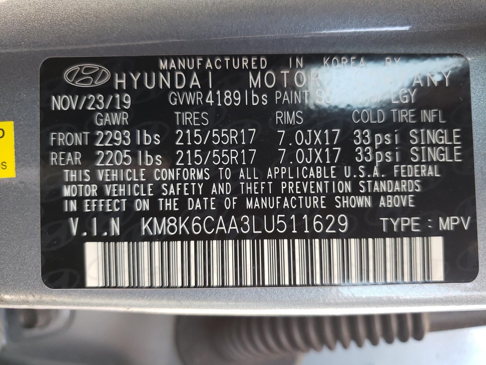 Hyundai Kona sel p 2020