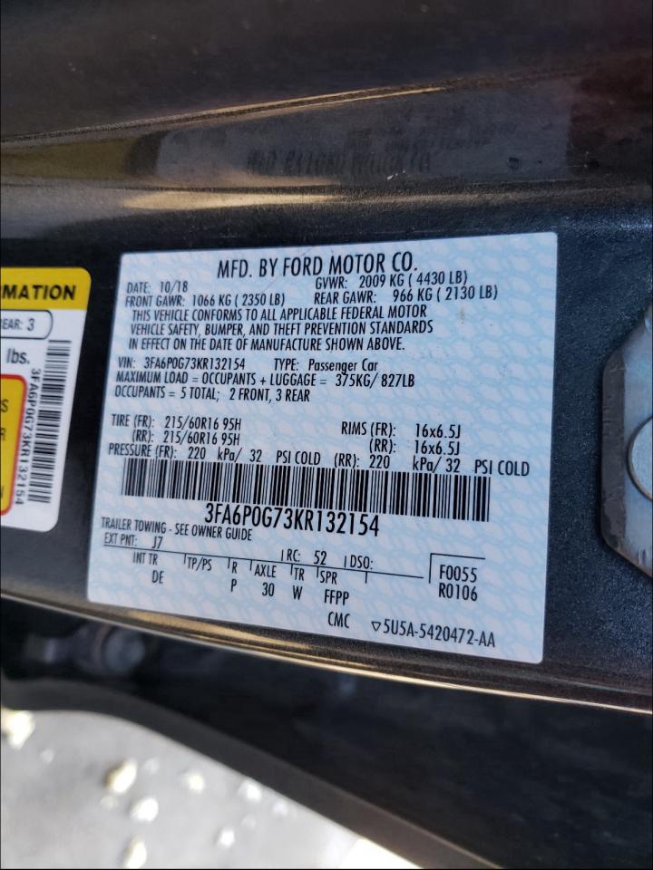 Ford Fusion S 2019 Ford Fusion S 2019