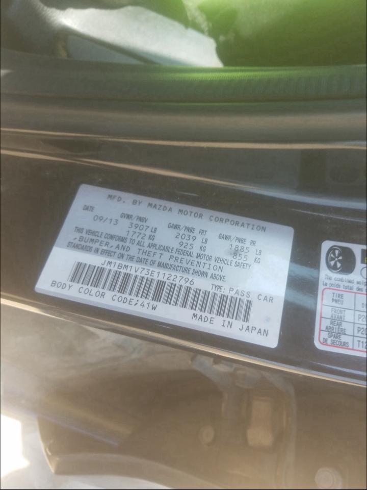 Mazda 3 Touring 2014 Mazda 3 Touring 2014