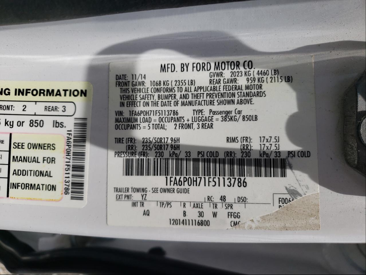 Ford Fusion SE 2015 Ford Fusion SE 2015
