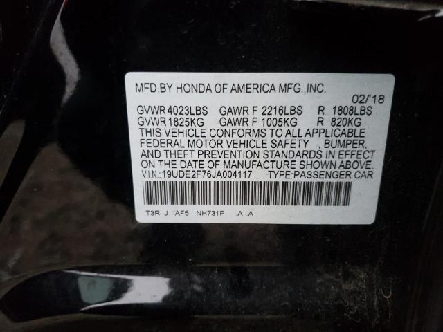 2018 ACURA ILX PREMIU VIN: 19UDE2F76JA004117