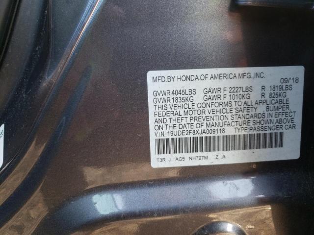 2018 ACURA ILX PREMIU VIN: 19UDE2F8XJA009118