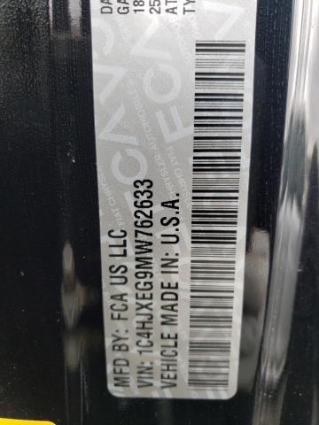2021 JEEP WRANGLER U VIN: 1C4HJXEG9MW762633