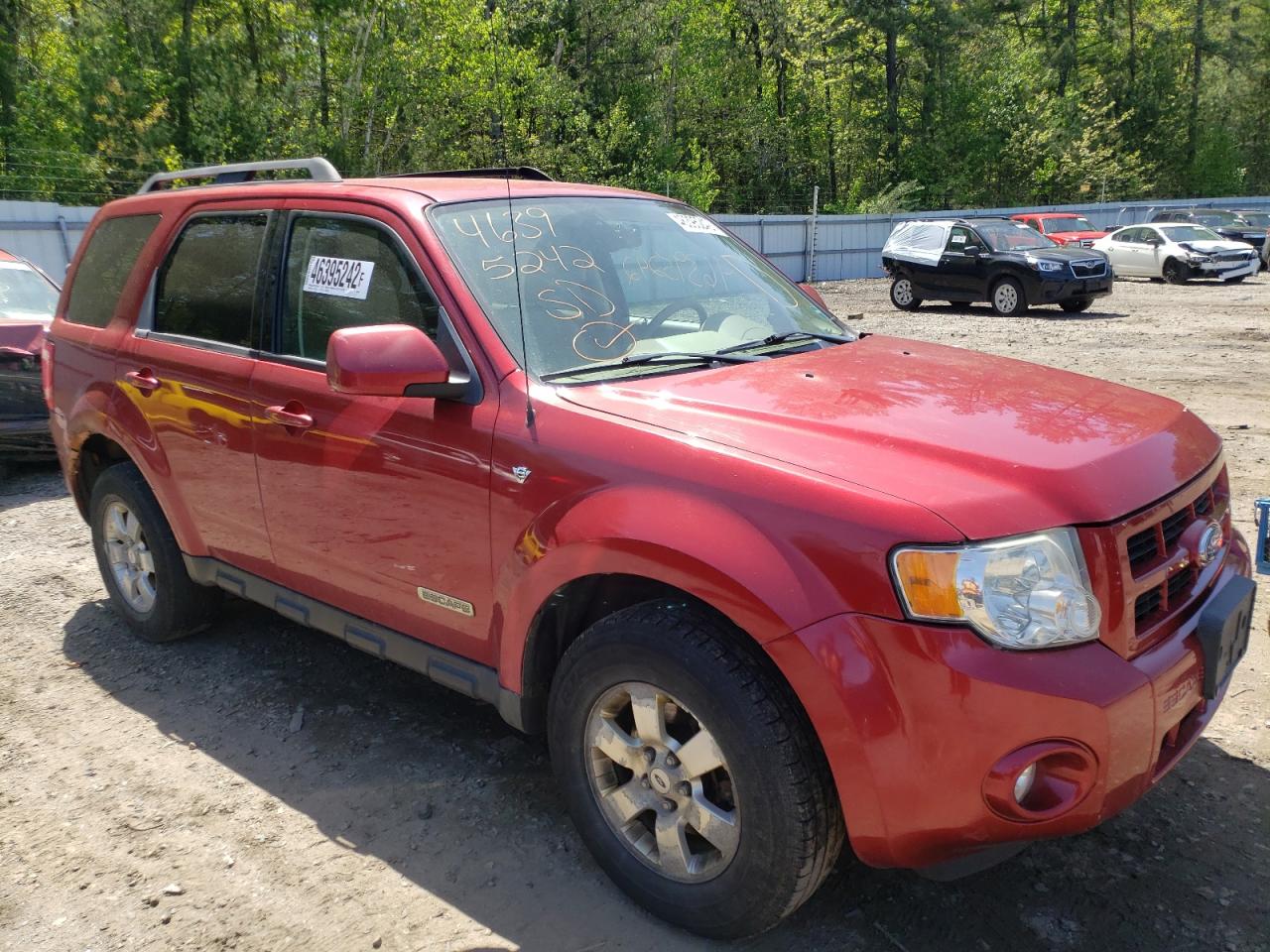 2008 FORD ESCAPE LIMITED VIN: 1FMCU94148KB08500