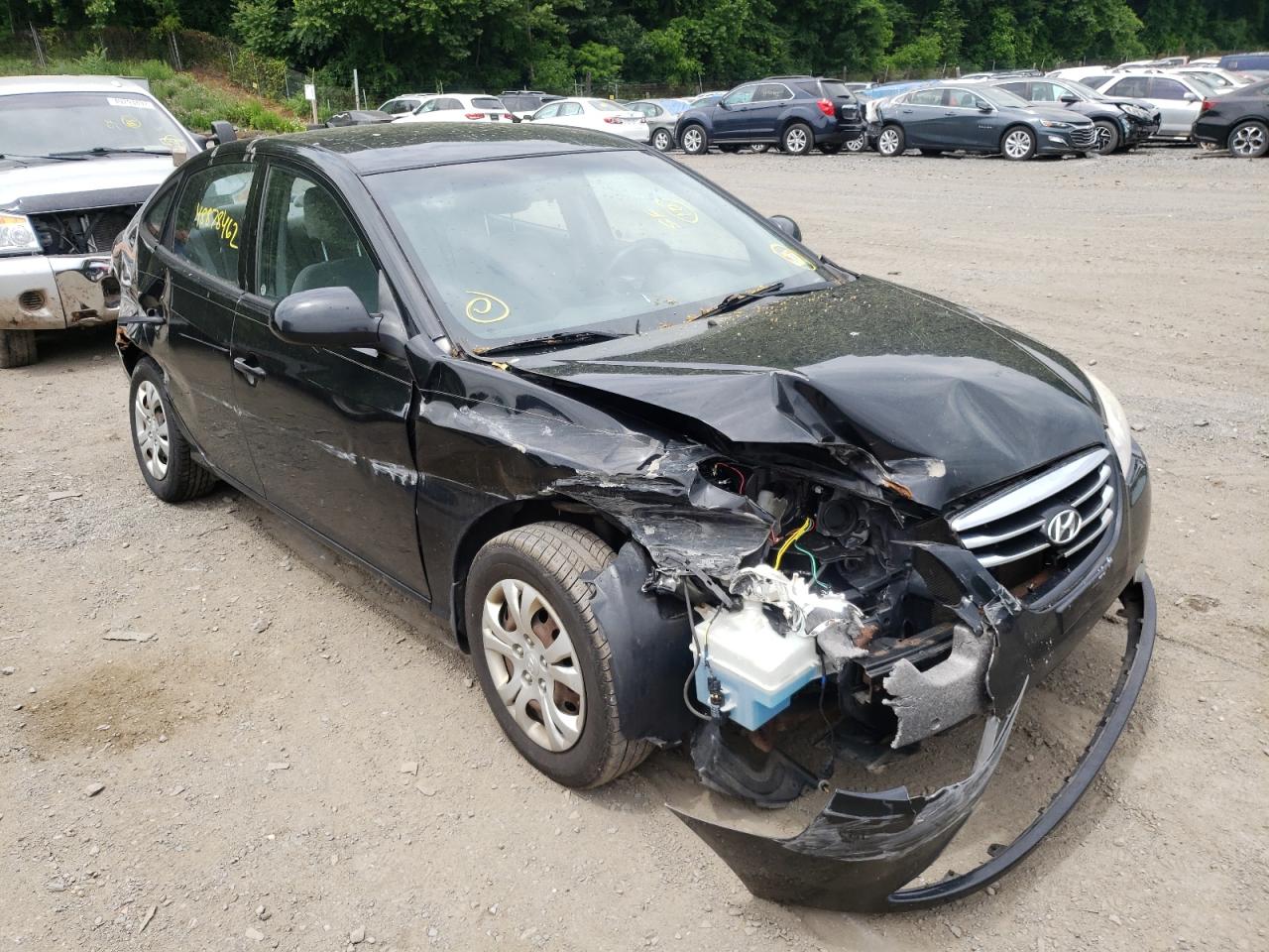 2010 HYUNDAI ELANTRA BLUE VIN: KMHDU4AD9AU943878