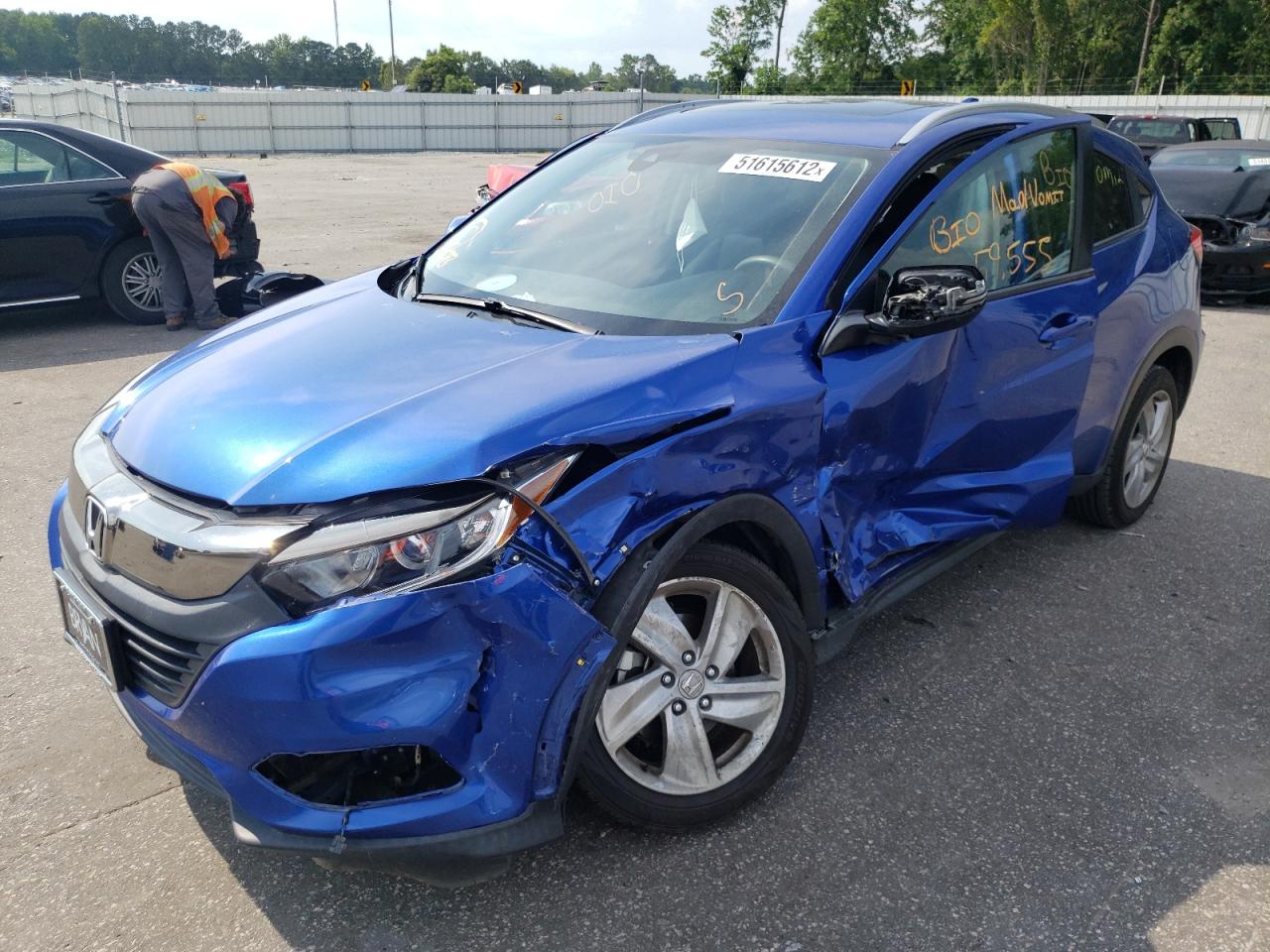 2019 HONDA HR-V EX VIN: 3CZRU5H53KM704759