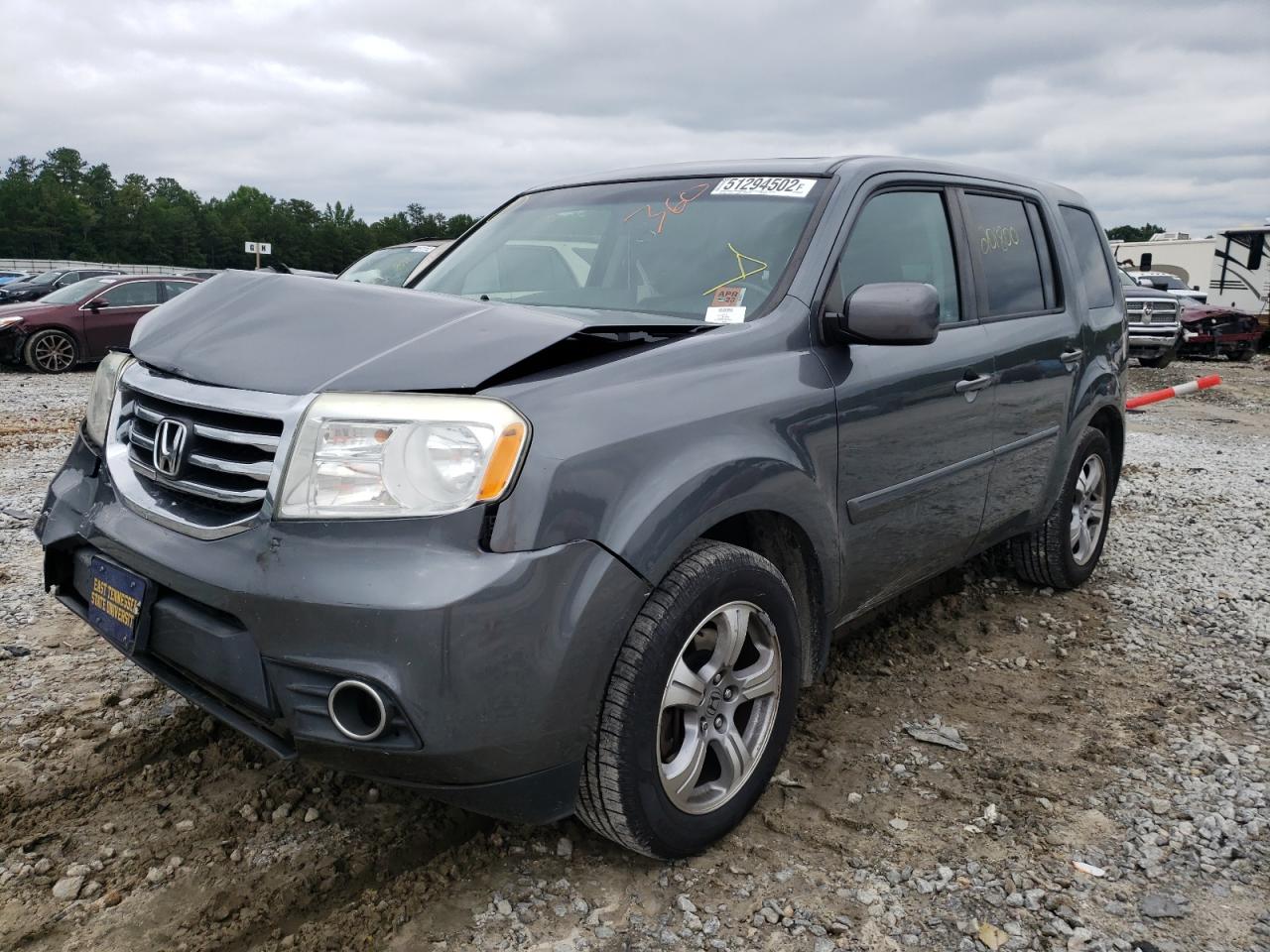 2012 HONDA PILOT EXL VIN: 5FNYF4H5XCB047535