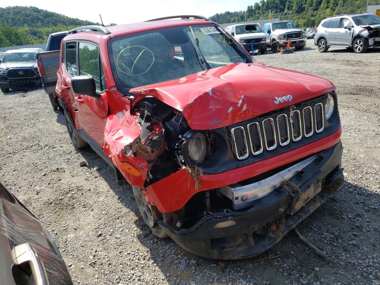 2018 JEEP RENEGADE SPORT VIN: ZACCJBAB1JPH07755