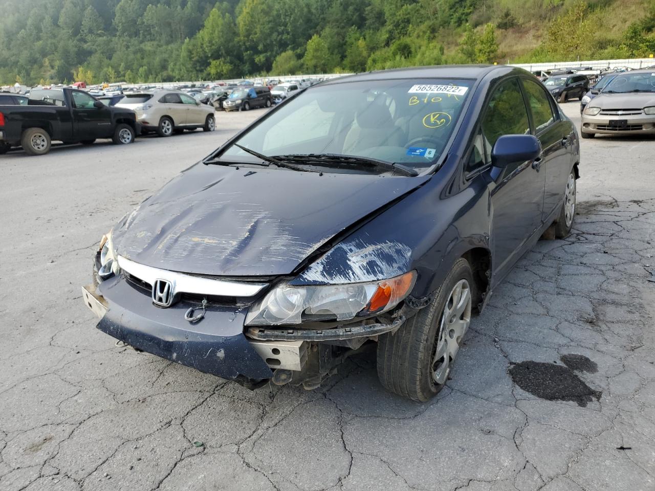2007 HONDA CIVIC LX VIN: 1HGFA15547L100226