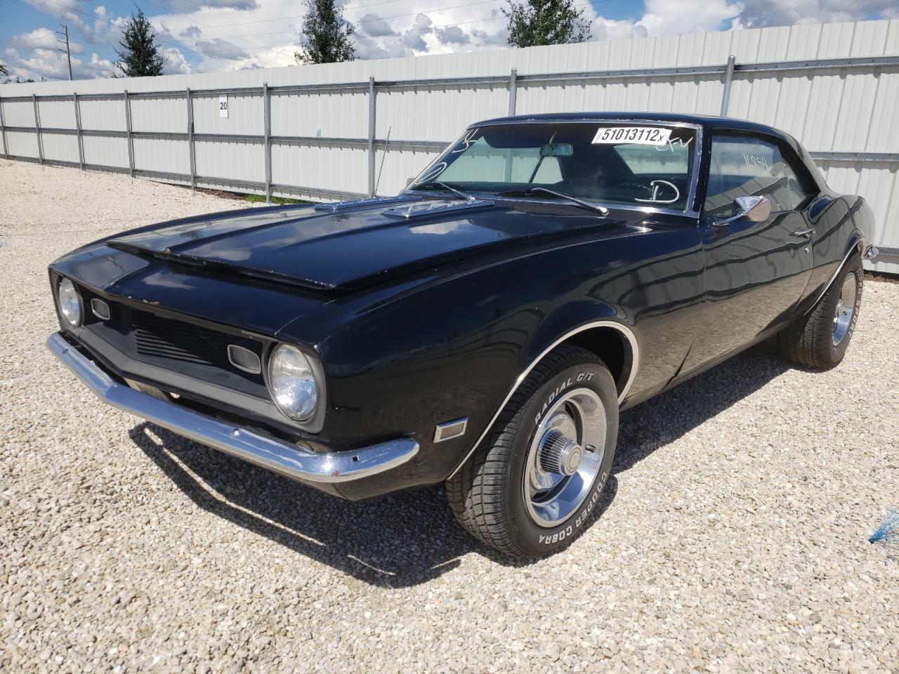 1968 CHEVROLET CAMARO VIN: 123378N389441