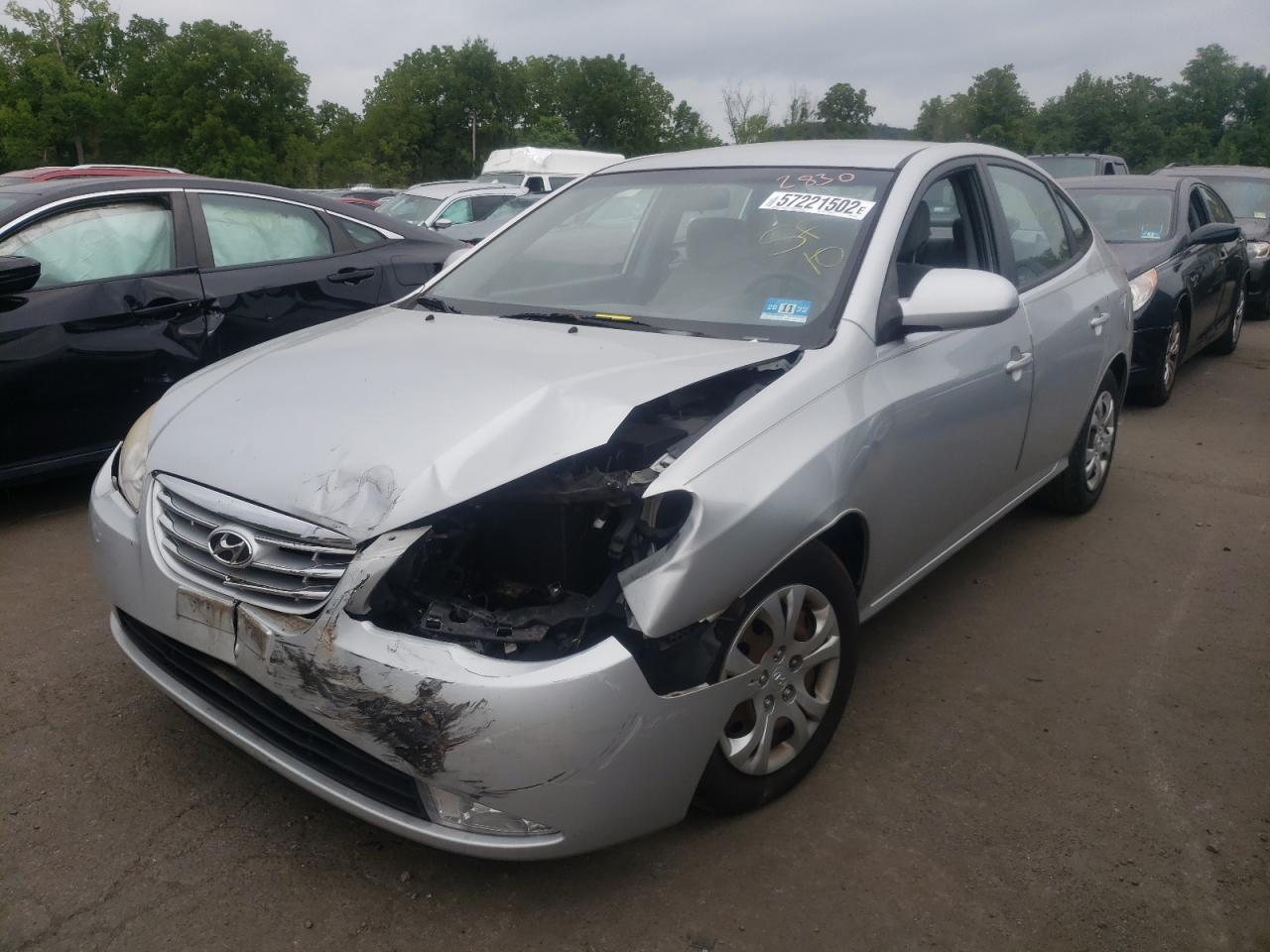 2010 HYUNDAI ELANTRA BLUE VIN: KMHDU4AD2AU842830