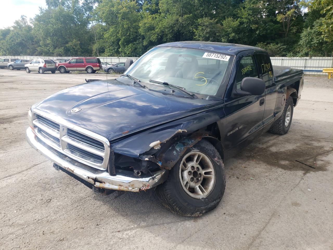 2000 DODGE DAKOTA VIN: 1B7GL22X0YS692059
