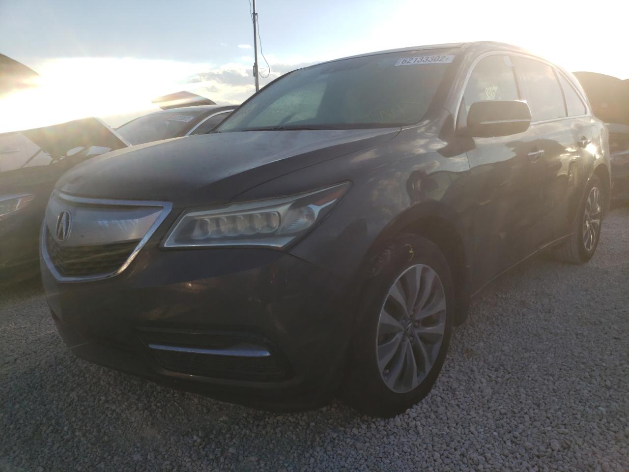 2014 ACURA MDX TECHNOLOGY VIN: 5FRYD3H43EB001991