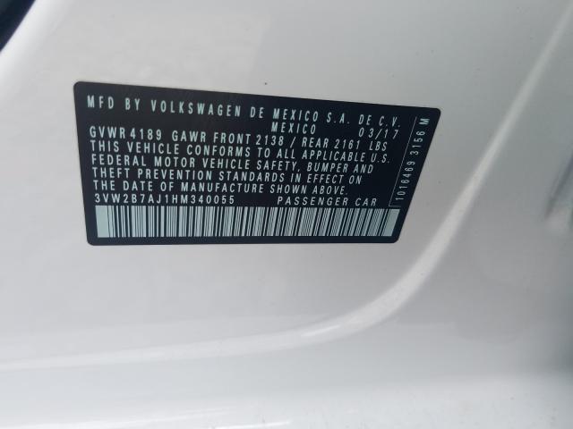 VIN 4T1BF1FK5HU375212 2017 Toyota Camry, SE no.10