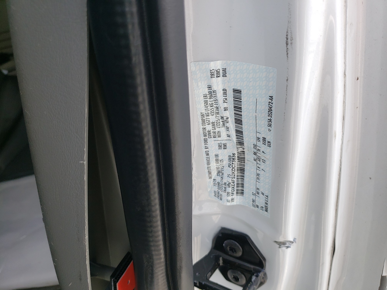1FDXE4FS2KDC73836 FORD ALL Models 2019