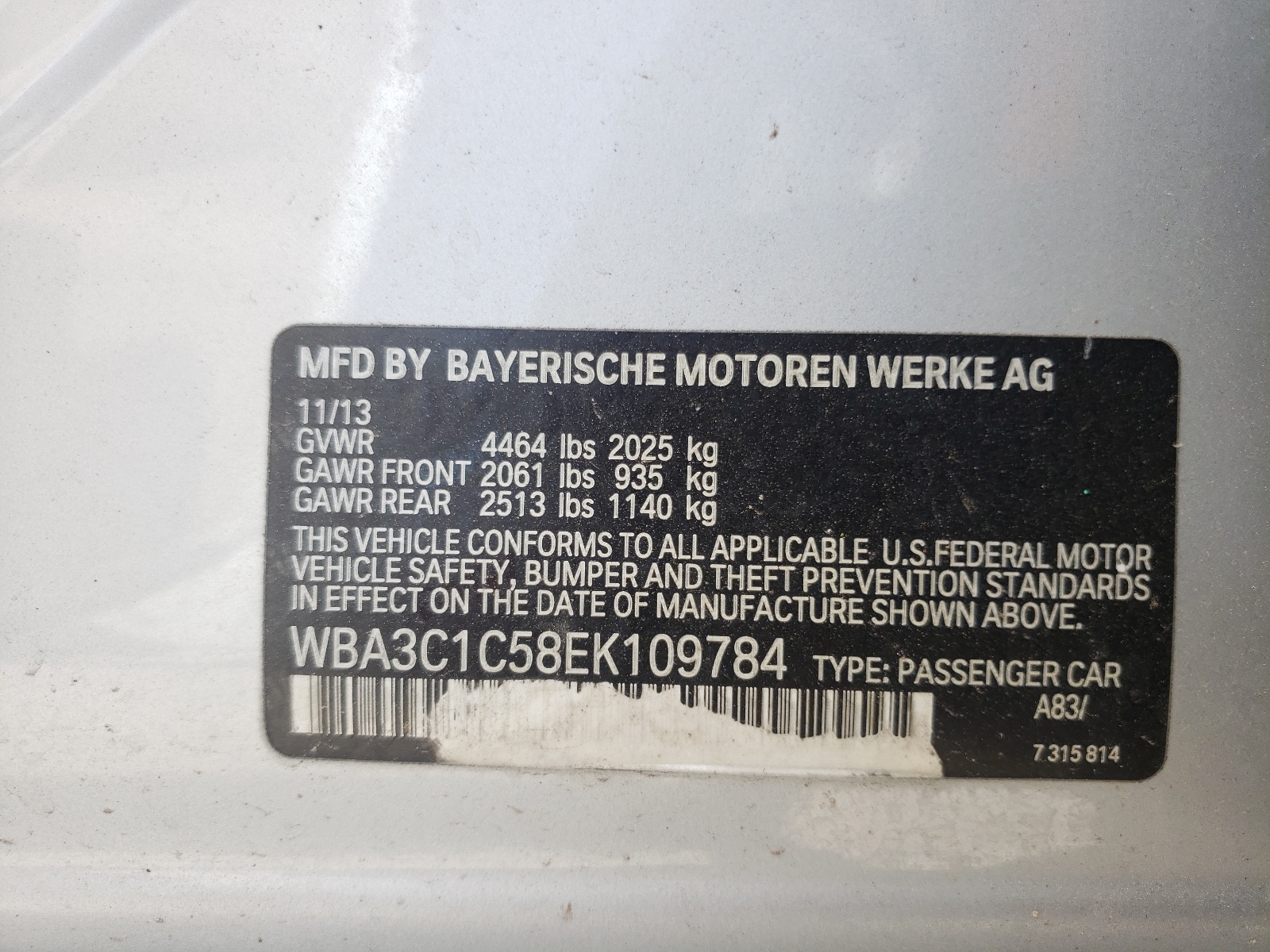 BMW 328 i sule 2014