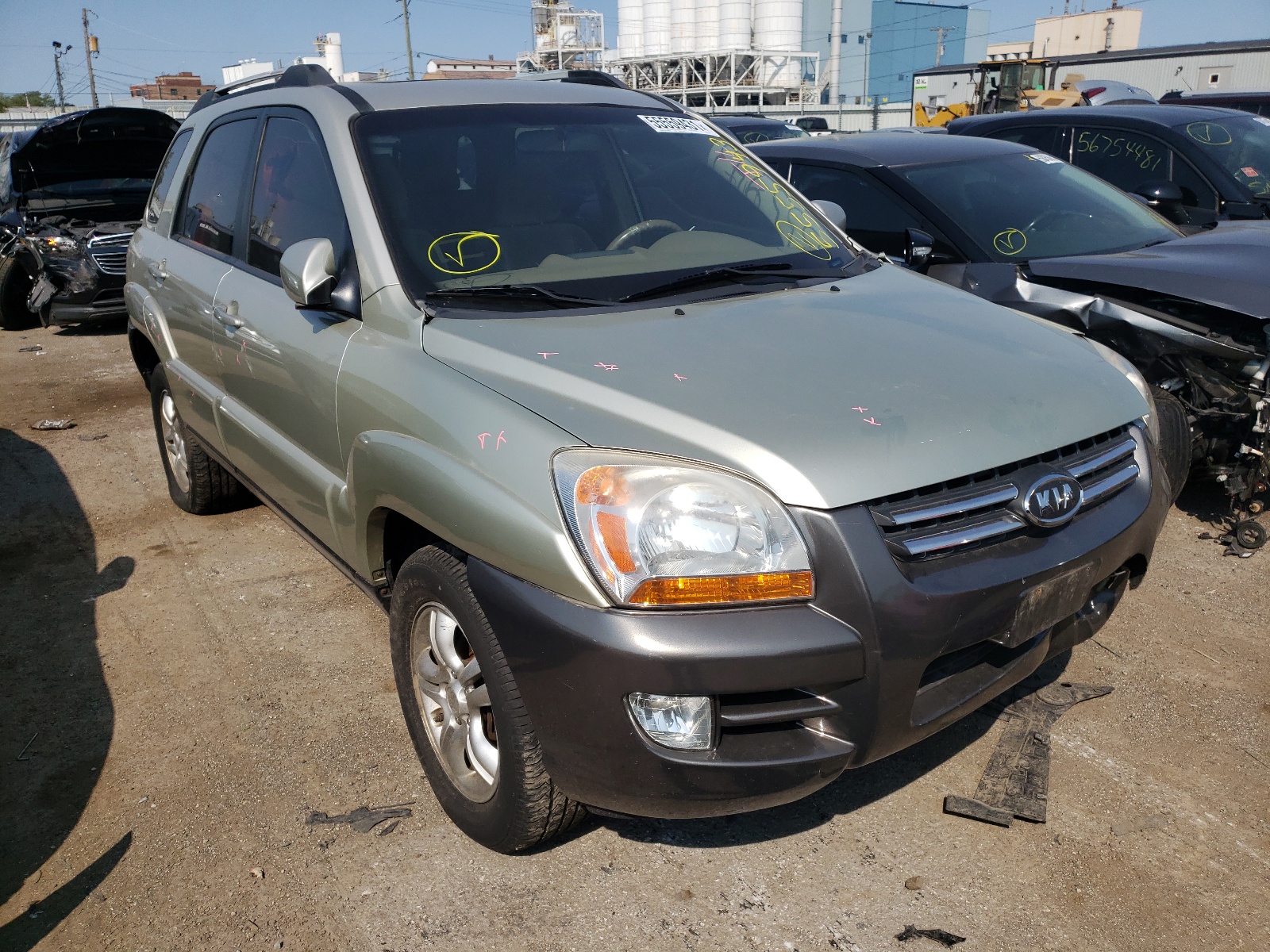 KIA SPORTAGE E 2007, KNDJF723077310864 — Auto Auction Spot