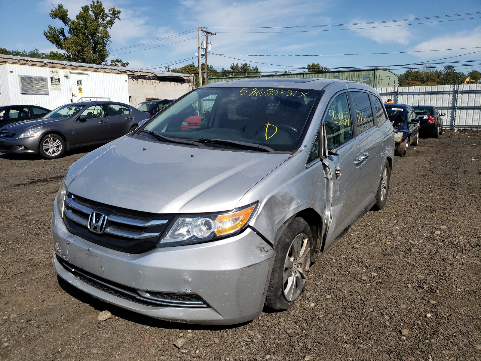 2014 Honda Odyssey Exl VIN: 5FNRL5H62EB096226 Lot: 43340154