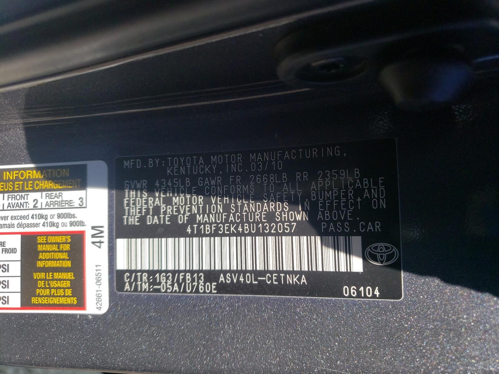 2011 Toyota Camry - Image 10