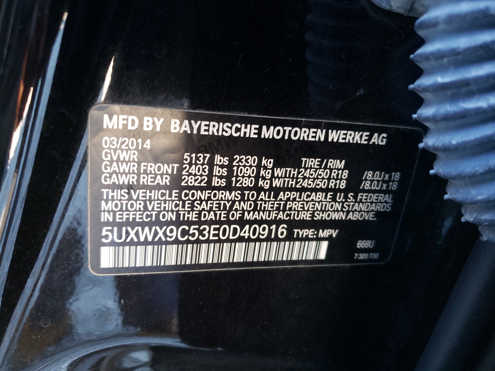 BMW X3 xdrive2 2014