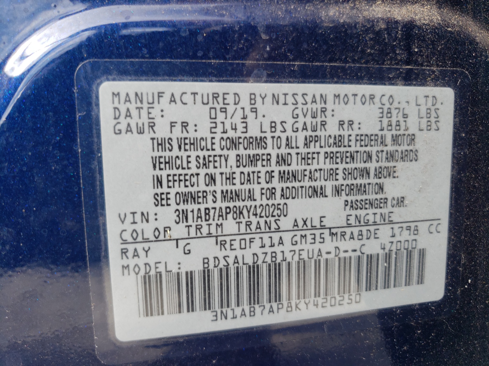 2019 Nissan Sentra - Image 10