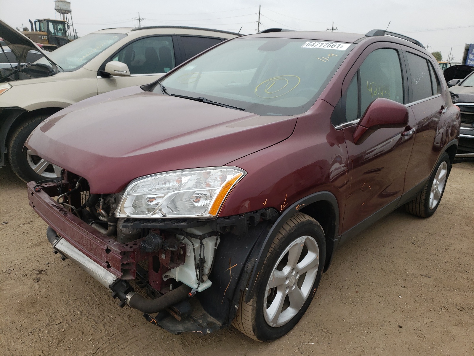 2016 Chevrolet Trax Ltz VIN: 3GNCJRSB5GL212927 Lot: 72958433