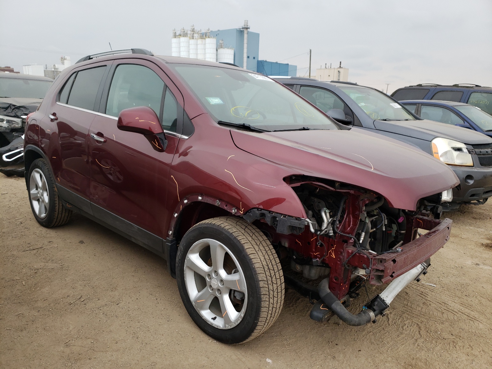 2016 Chevrolet Trax Ltz VIN: 3GNCJRSB5GL212927 Lot: 72958433