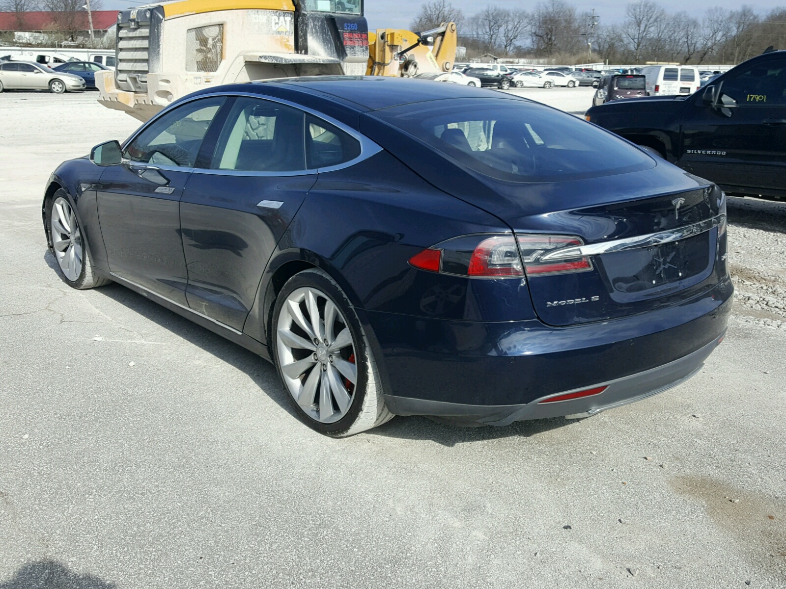 5YJSA1H28EFP63300 | 2014 BLUE TESLA MODEL S on Sale in KY ...