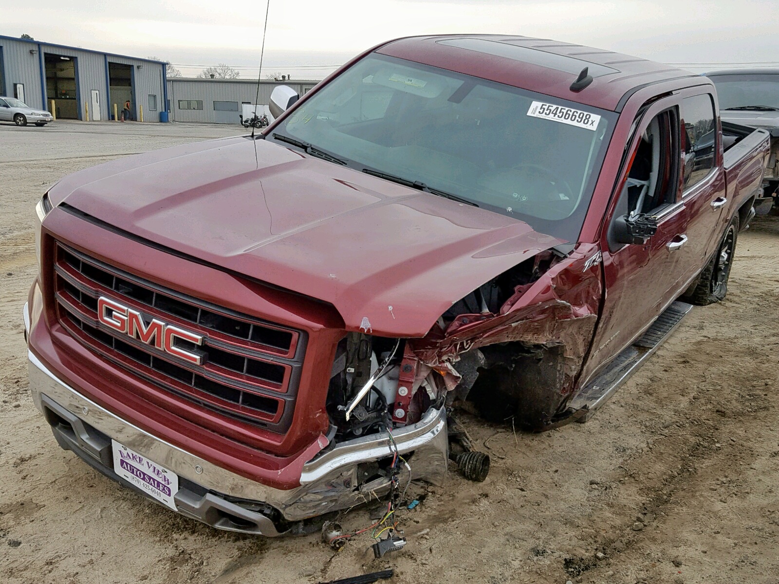 2015 Gmc Sierra K1500 Slt Vin 3gtu2vej2fg170424 Copart