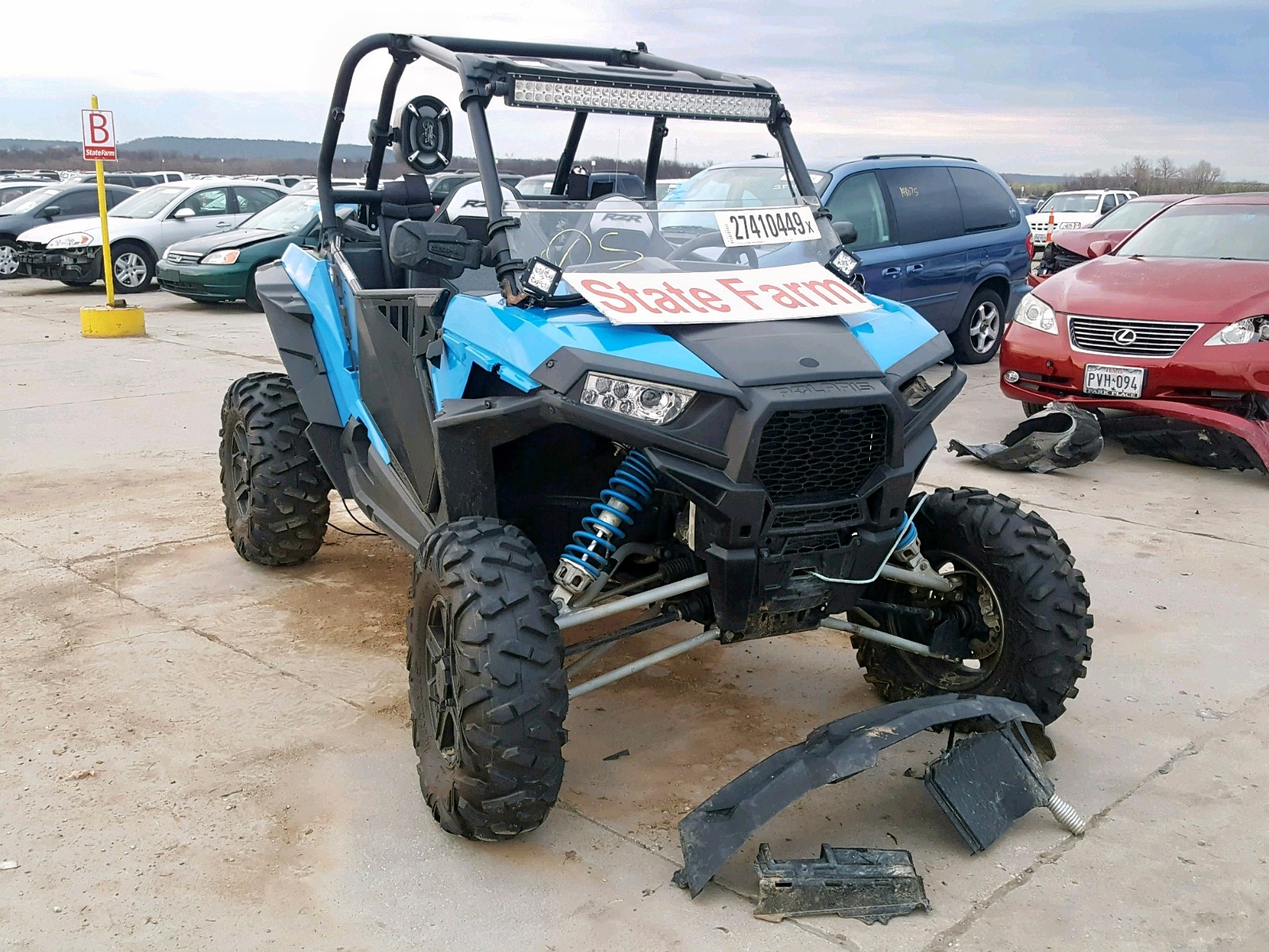 Salvage 2015 Polaris RZR XP 100 for Sale from Copart
