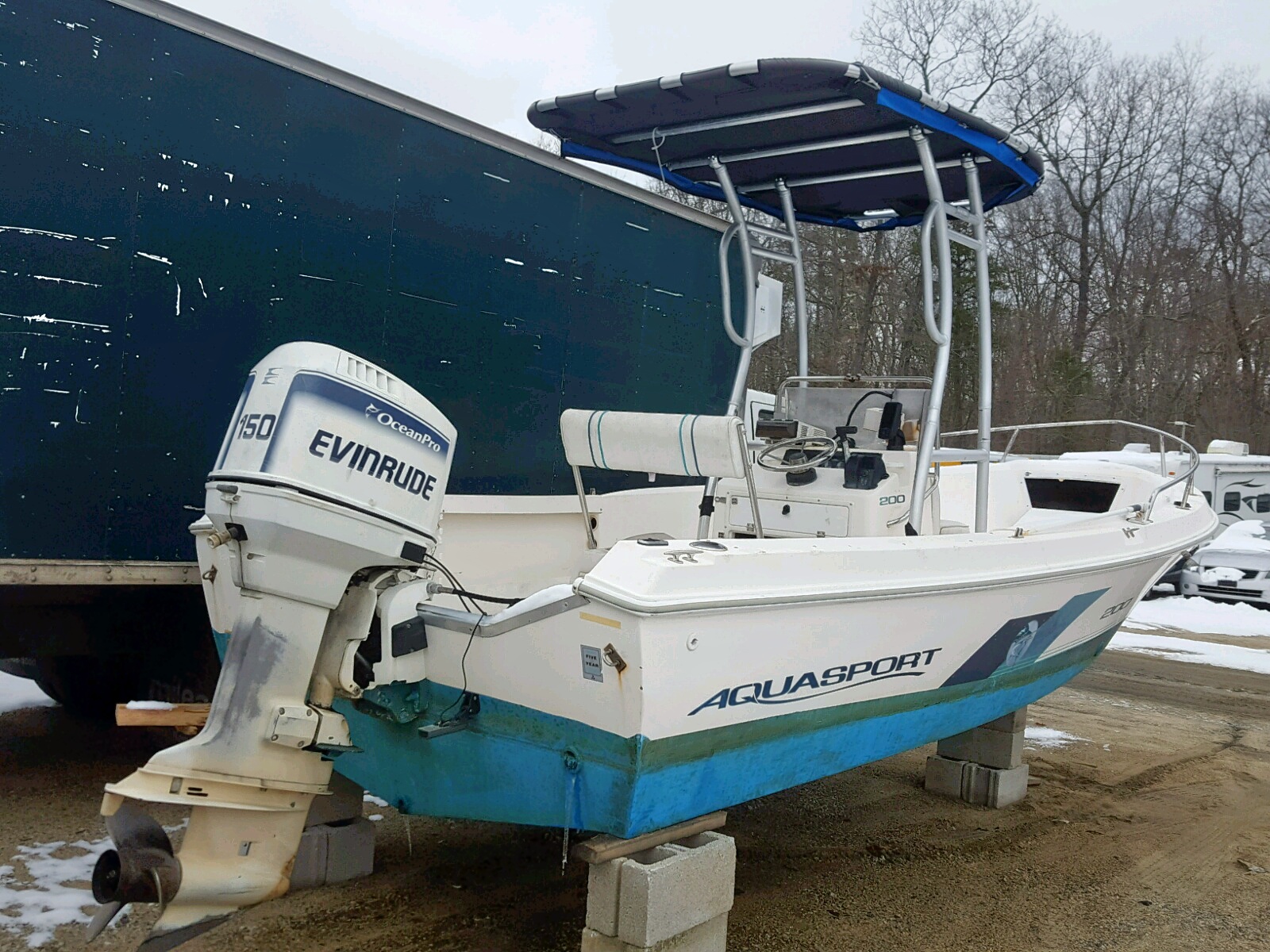 1996 Aquasport Boat for sale at Copart Glassboro, NJ Lot 55527338