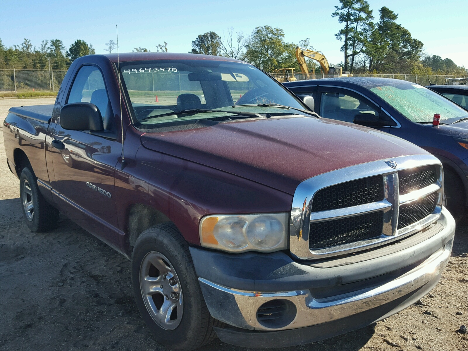 Salvage 2003 Dodge RAM 1500 S Truck for Sale