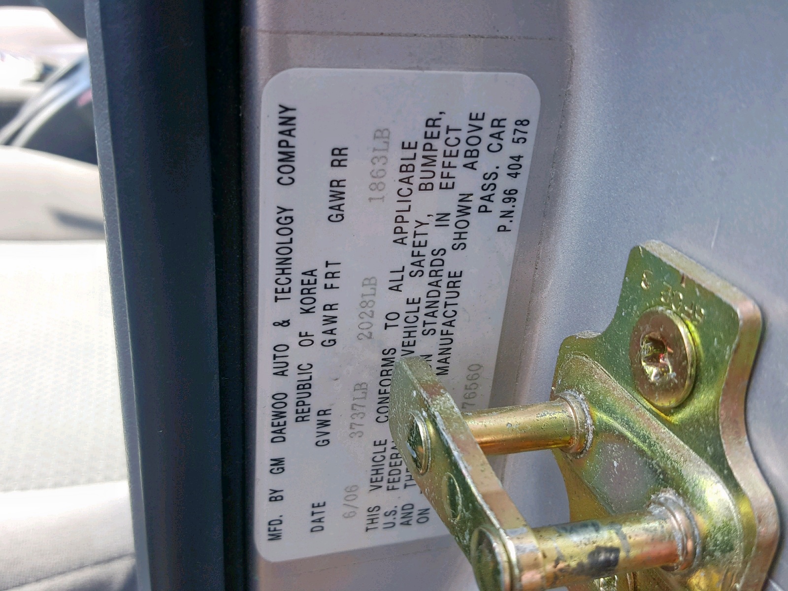 2006 SUZUKI FORENZA 2.0L 