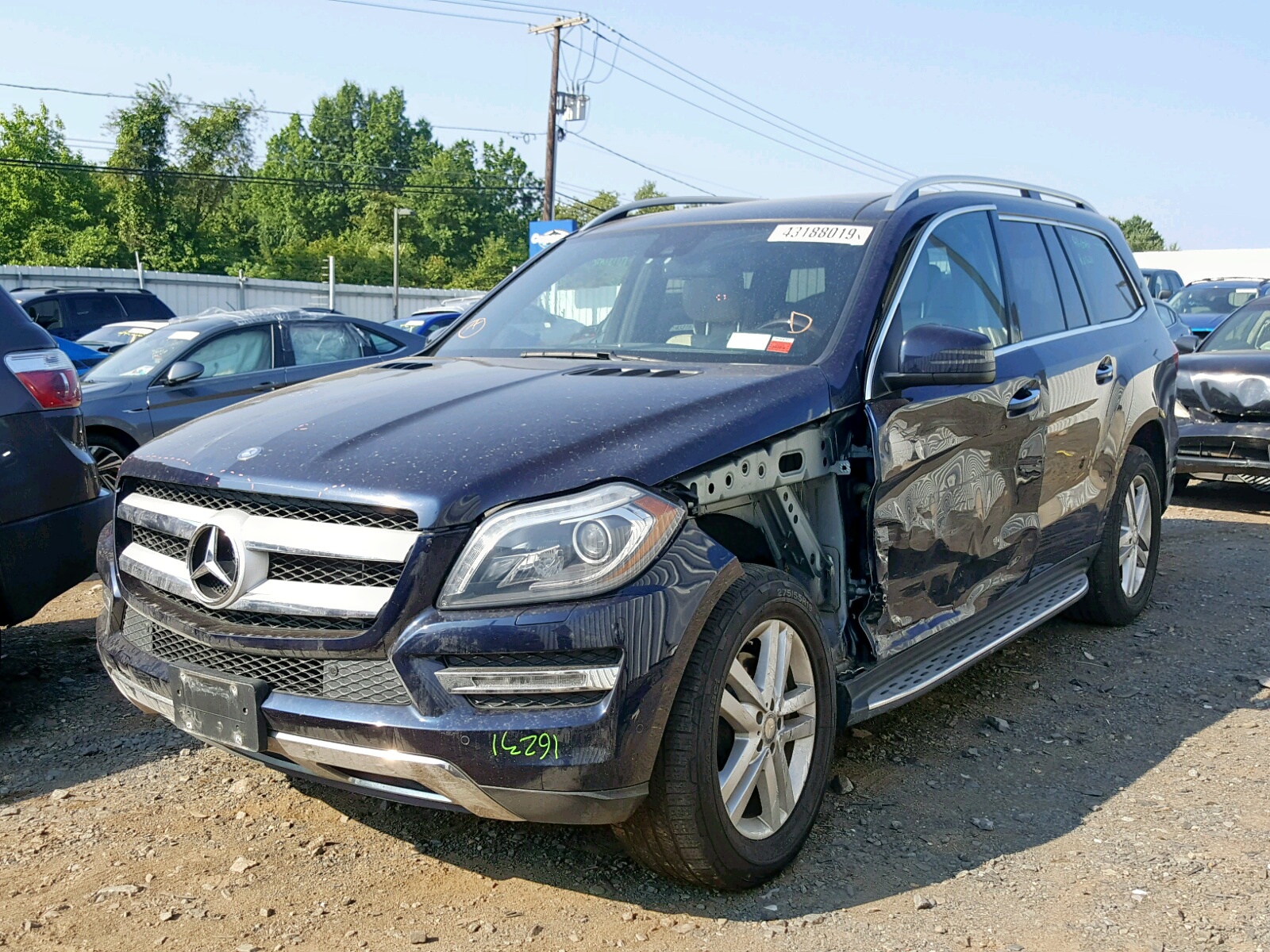 2014 Mercedes-Benz GL 350 BLU for sale at Copart Hillsborough, NJ. Lot ...