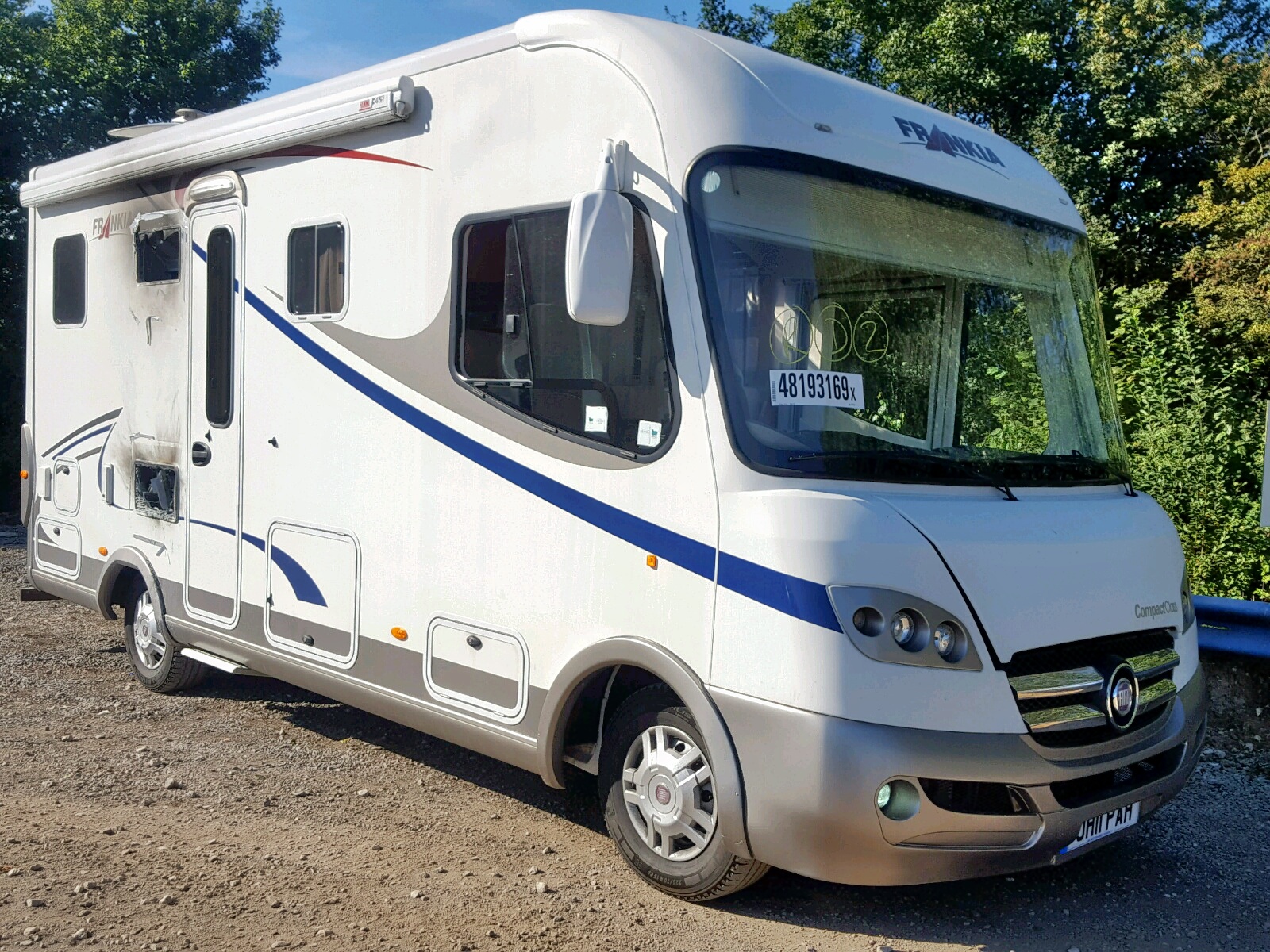 2011 FIAT MOTORHOME for sale at Copart UK - Salvage Car Auctions