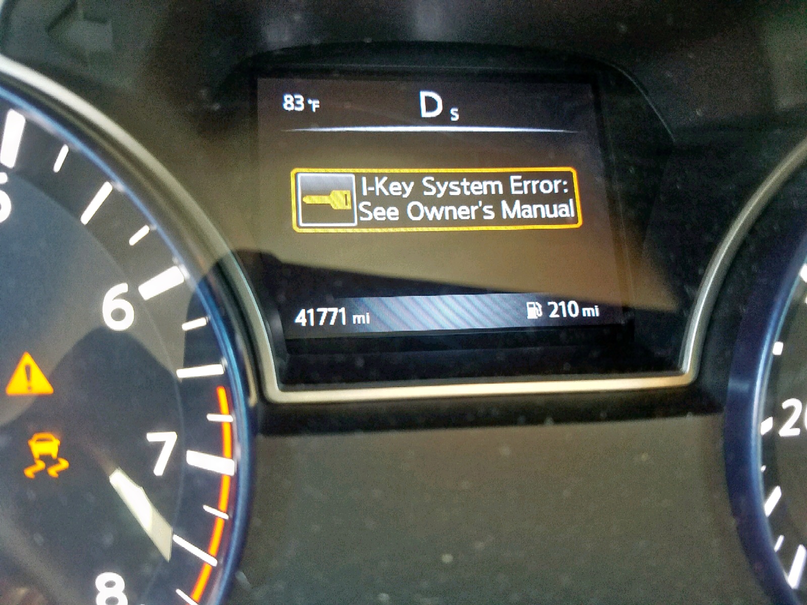 Key system fault nissan