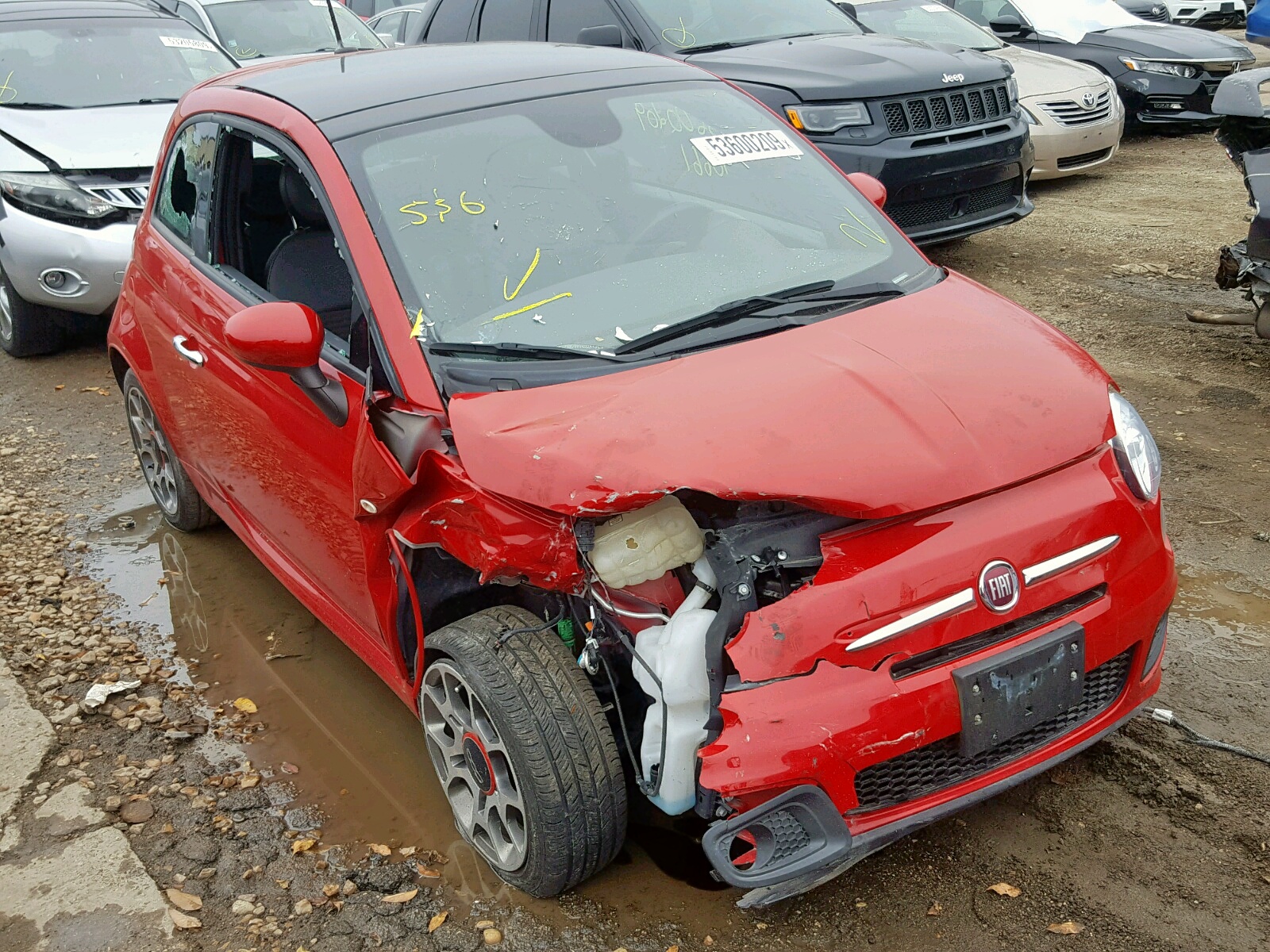 2015 Fiat 500 Sport 1 4l 4 In Il Wheeling