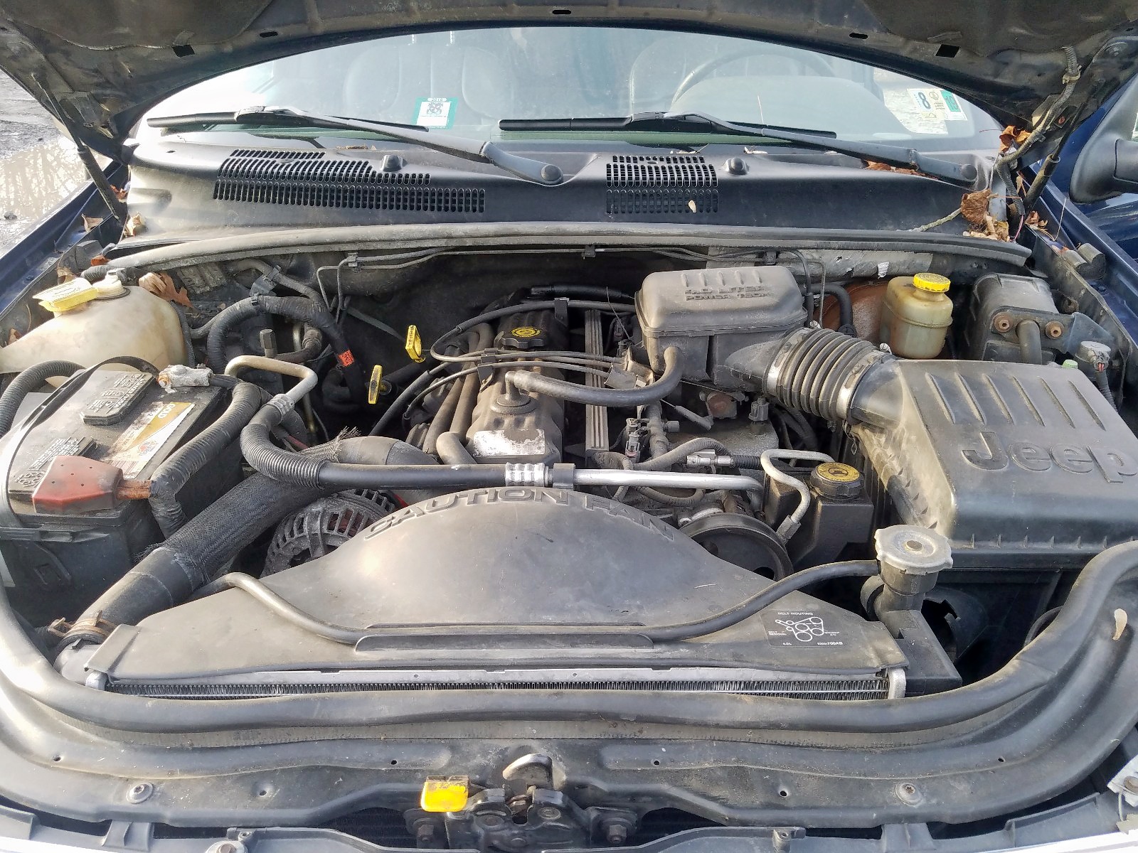 2001 Jeep Grand Cherokee Laredo Engine 4.0 L 6 Cylinder