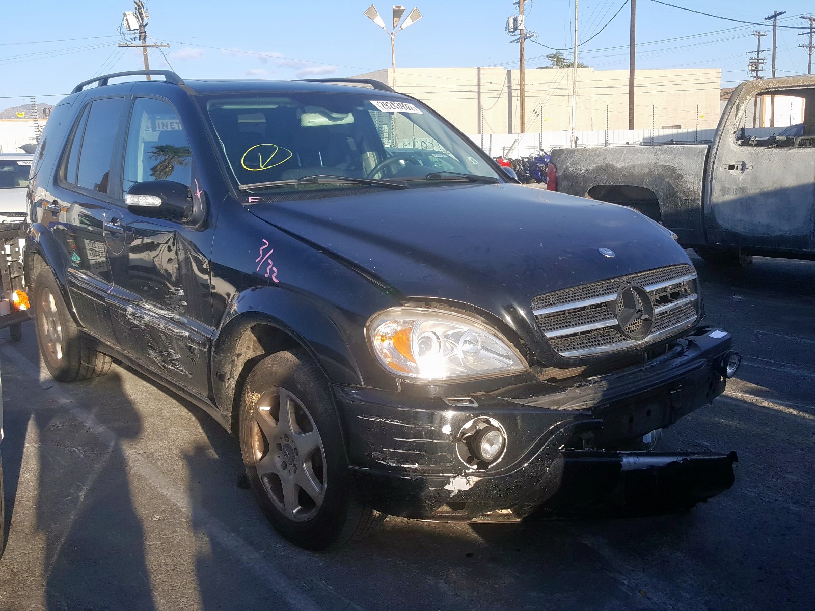 2002 mercedes benz ml 500 for sale at copart sun valley ca lot 29243900 salvagereseller com salvagereseller com