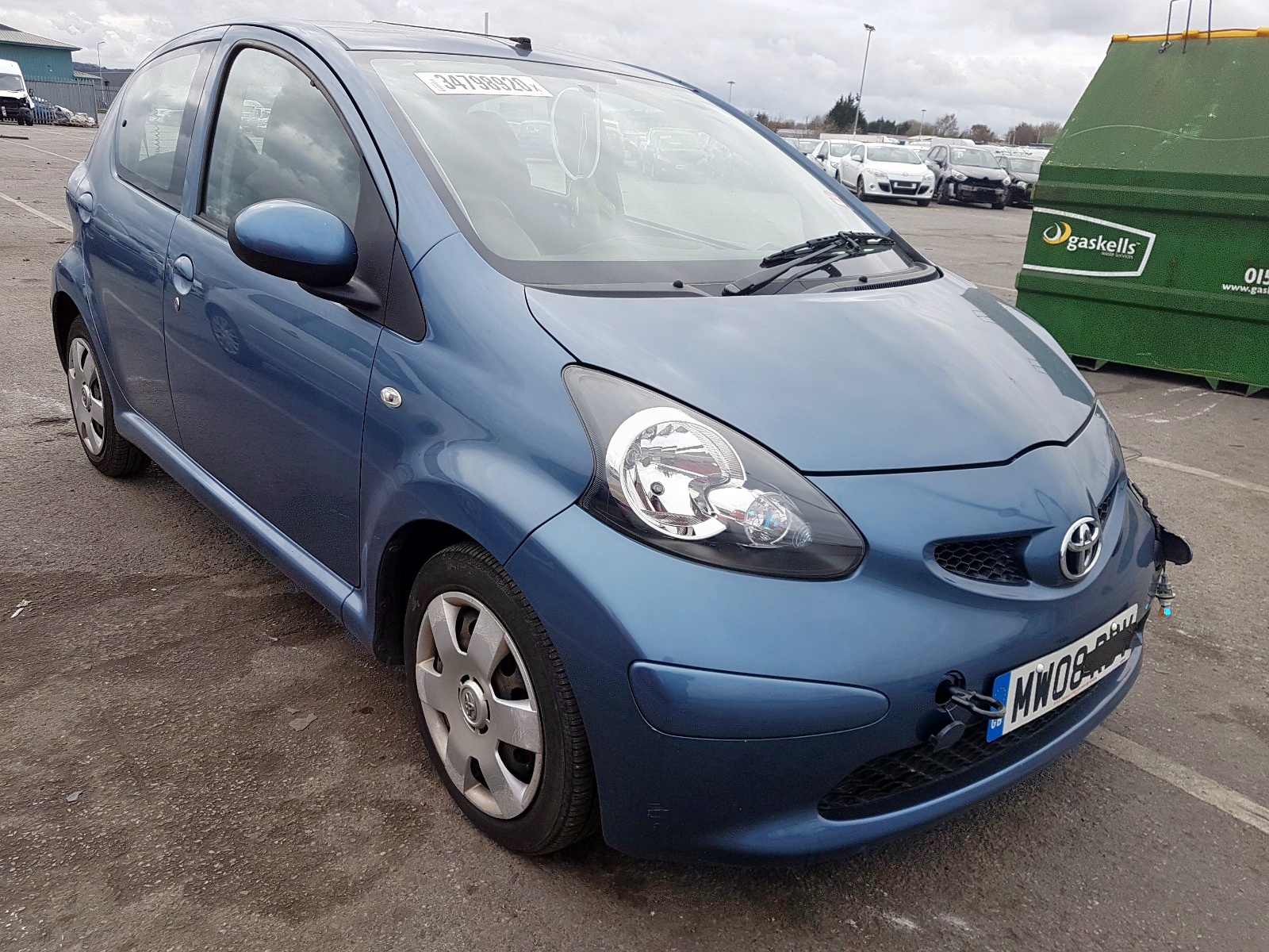 2008 TOYOTA AYGO BLUE for sale at Copart UK - Salvage Car Auctions