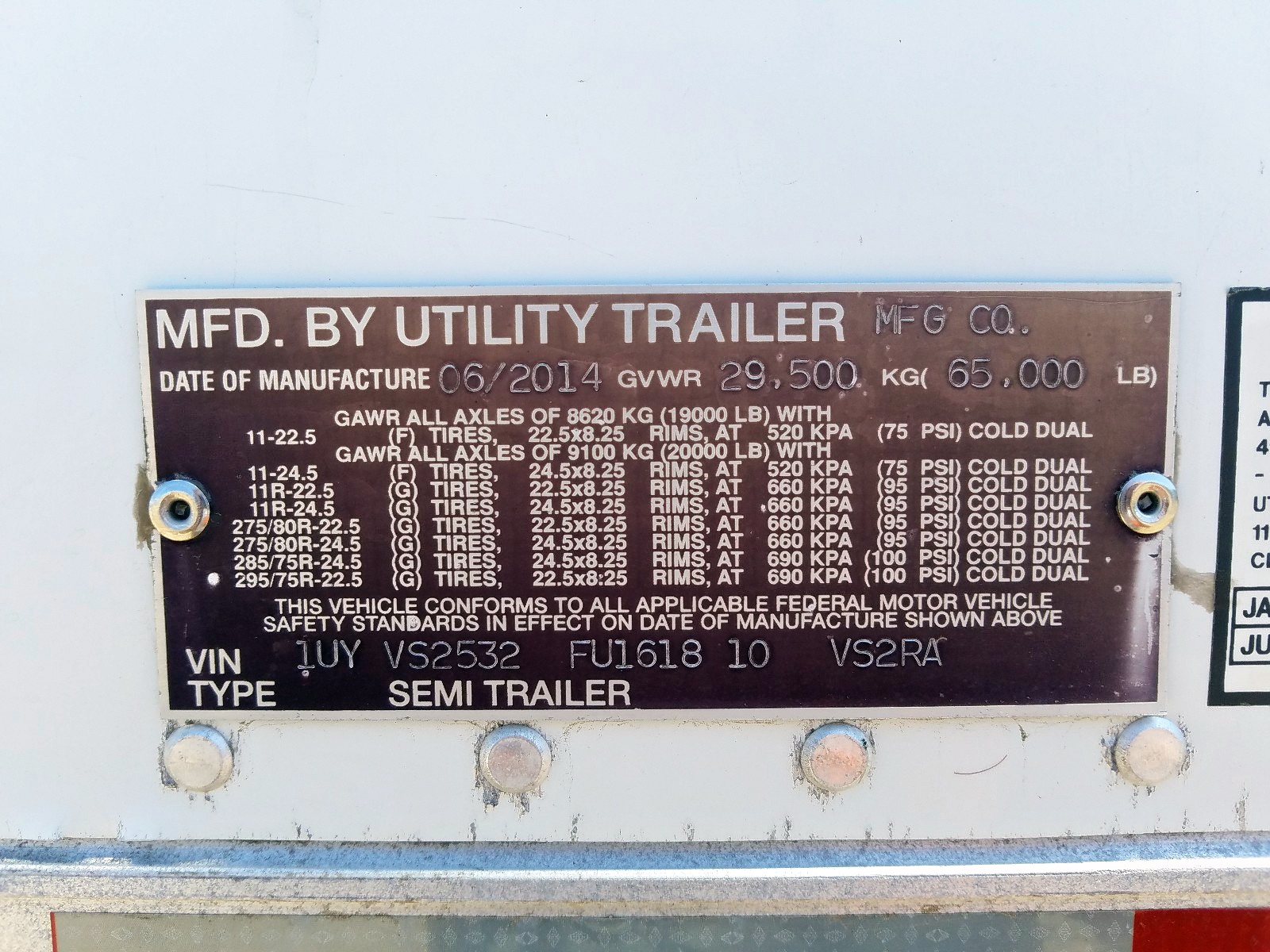 2015 UTILITY TRAILER for Sale | CA - SACRAMENTO | Tue. Jun 16, 2020