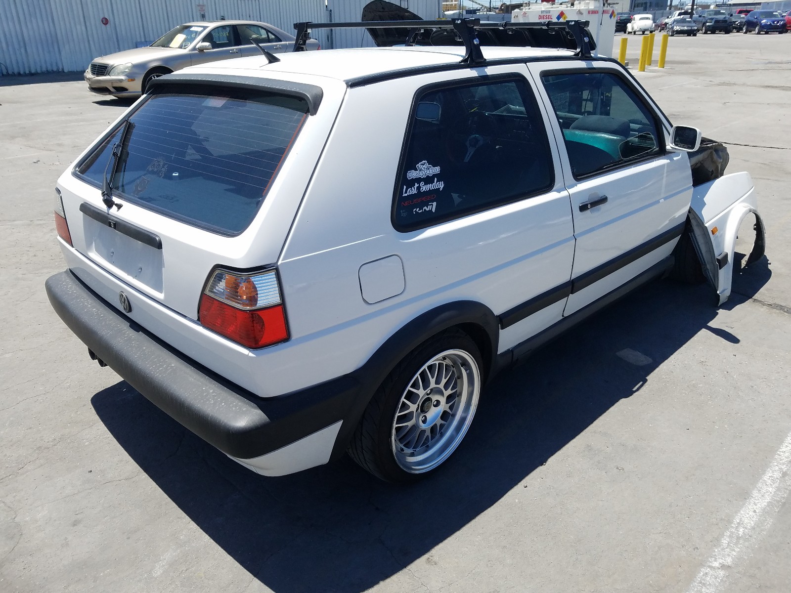 1990 volkswagen golf gl for sale at copart sun valley ca lot 38255580 salvagereseller com salvagereseller com