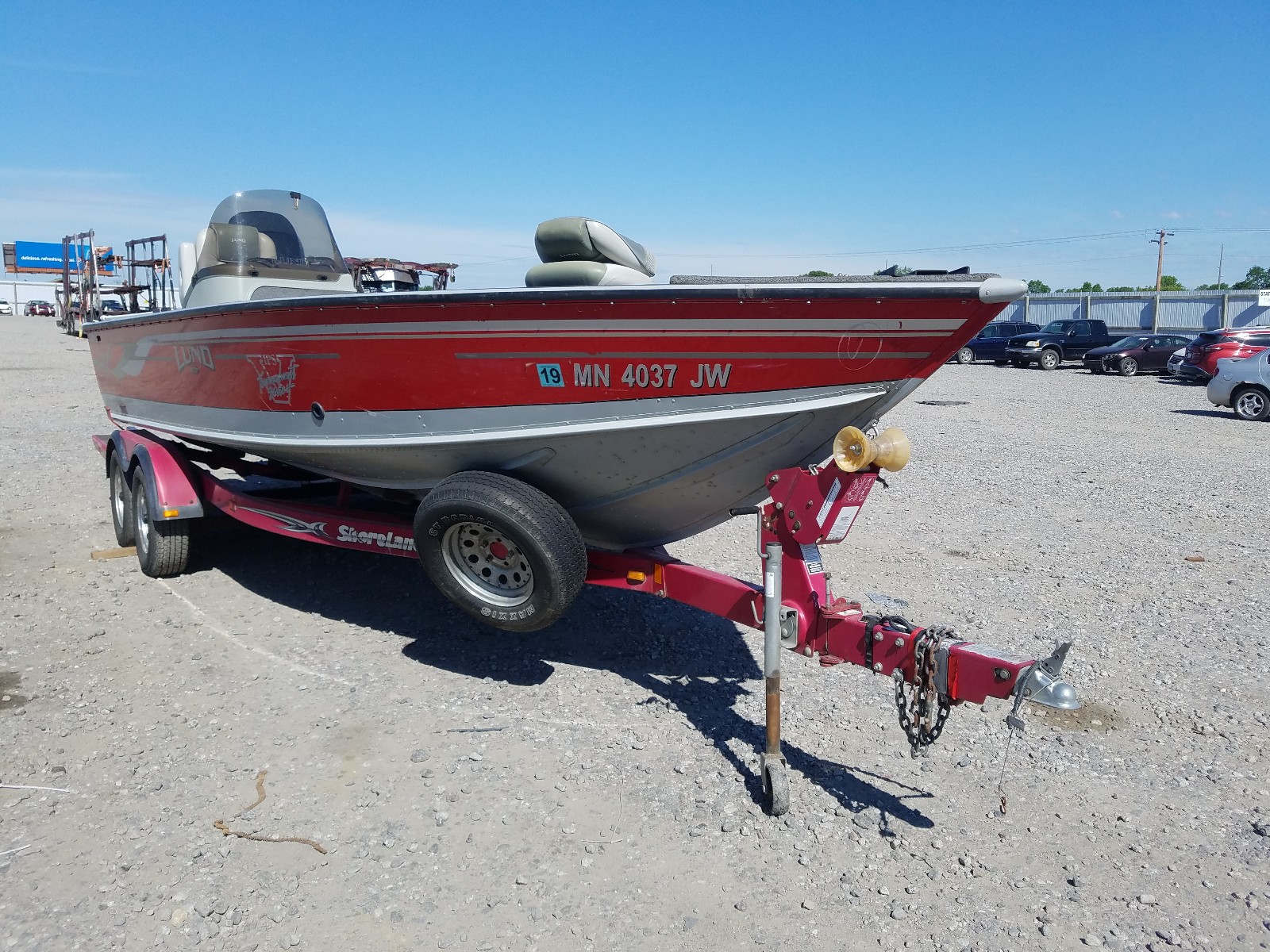 2005 Lund Boat for sale at Copart Avon, MN Lot# 39685570 ...