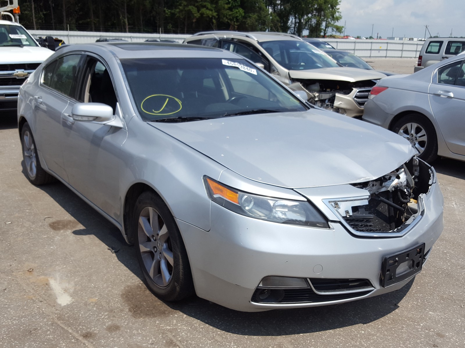 2013 Acura Tl For Sale At Copart Dunn Nc Lot 45653840 Salvagereseller Com