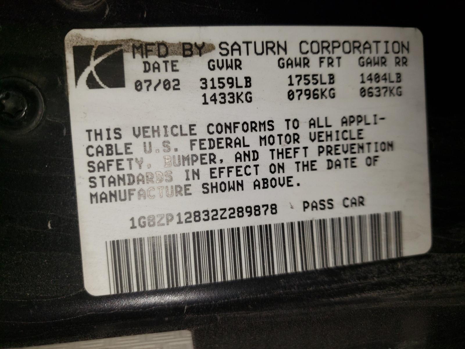 2002 Saturn SC