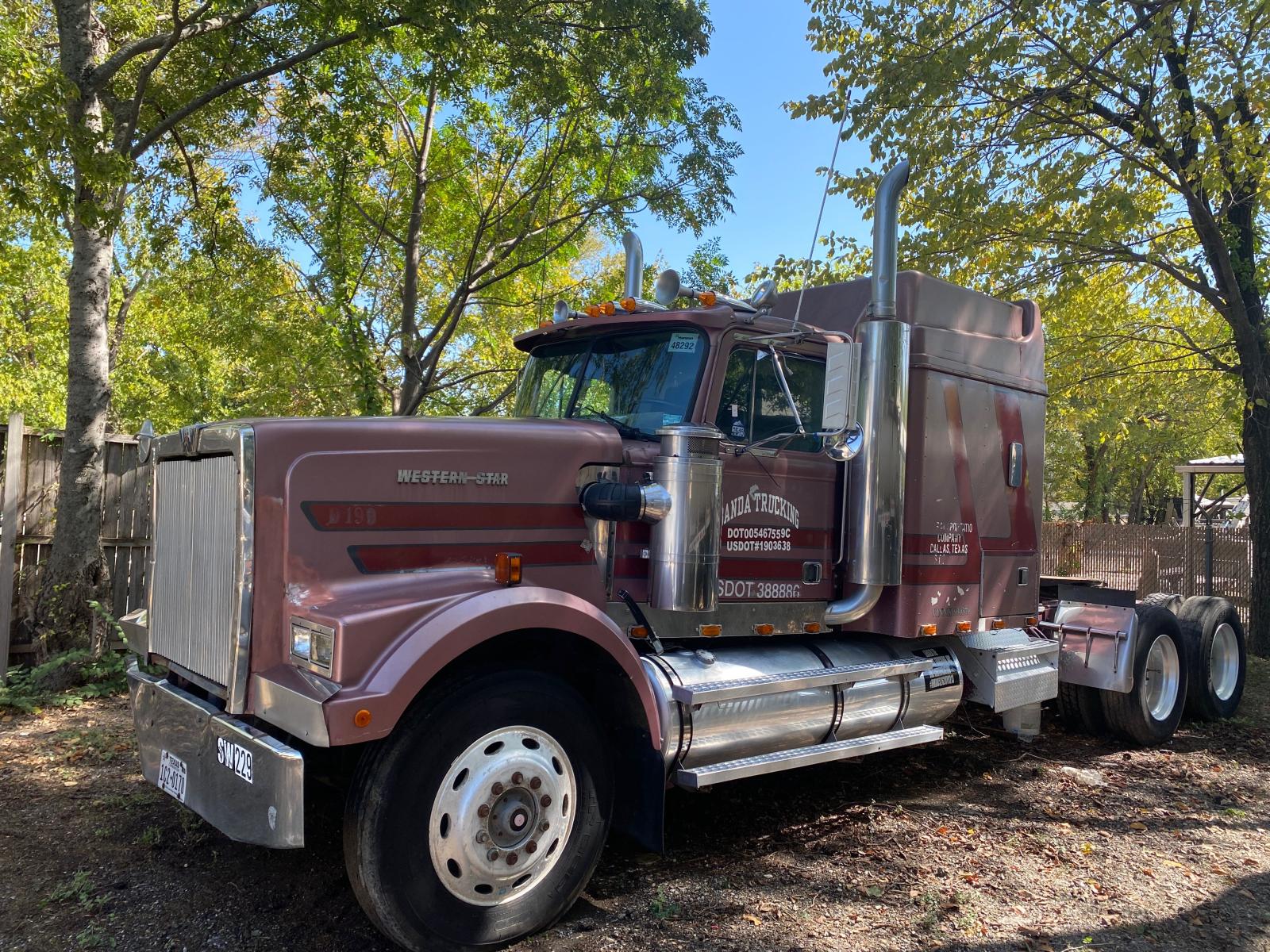 1992 WESTERN STAR/AUTO CAR CONVENTIONAL 4900 for Sale TX DALLAS