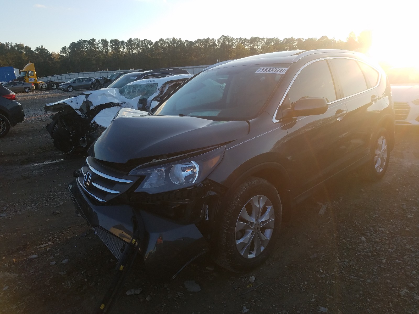 2014 Honda Cr-V Exl VIN: 2HKRM3H7XEH536852 Lot: 58004660