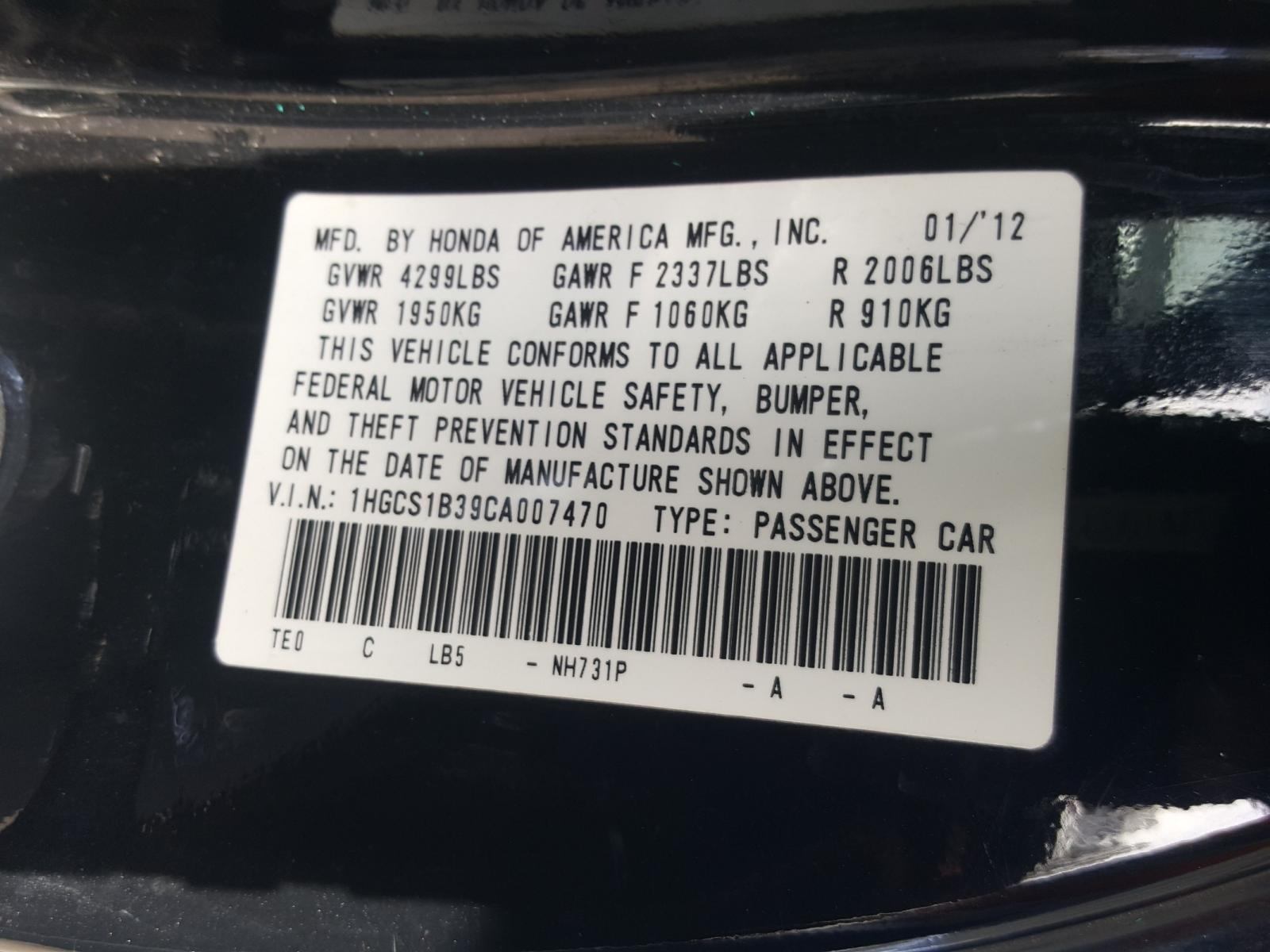 Code 841 Honda Accord